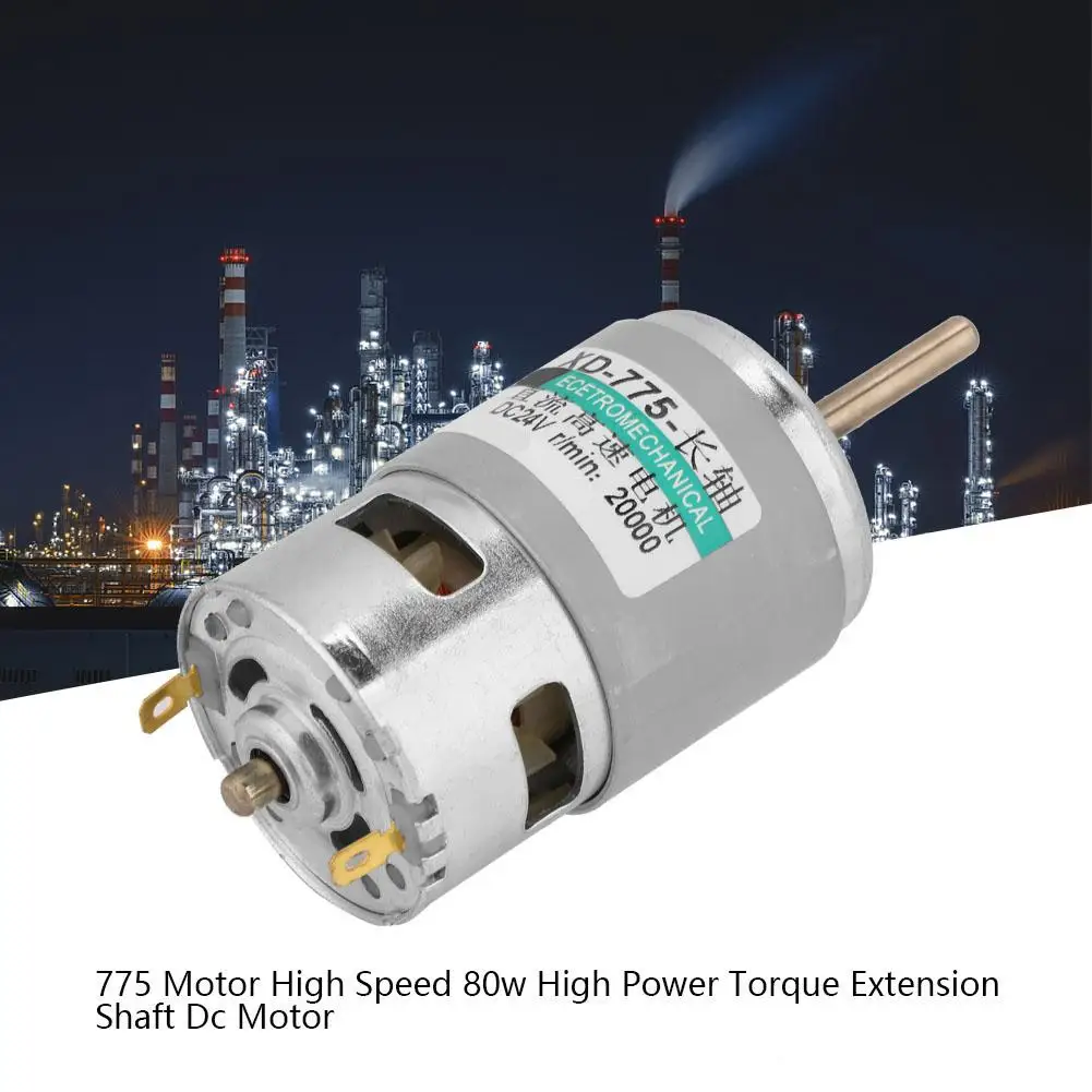 775 Motor High 80w Power Extension Shaft Dc 12v/ 24v 2019 new style |