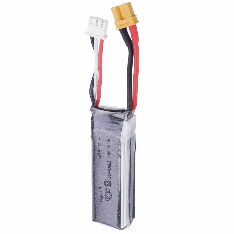 1/2/4 шт 7 4 в 750 мАч 35C 2S Lipo батарея XT30U вилка для XK K130 вертолет запасные части DIY