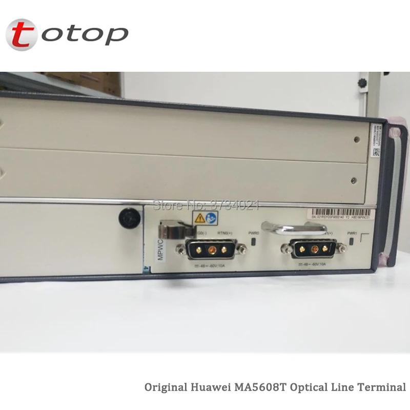 Huawei 19 дюймов OLT GPON MA5608T (постоянный ток) 1 * MPWC силовой панелью 2 MCUD1 10G приборная
