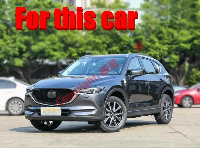 Черный протектор из нержавеющей стали для интерьера заднего бампера Mazda CX 5 2017 2018