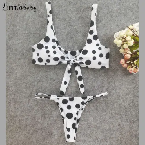 Women's Bandage Bikini Set Push-up Swimsuit High Waist Bathing Swimwear Fashion | Женская одежда
