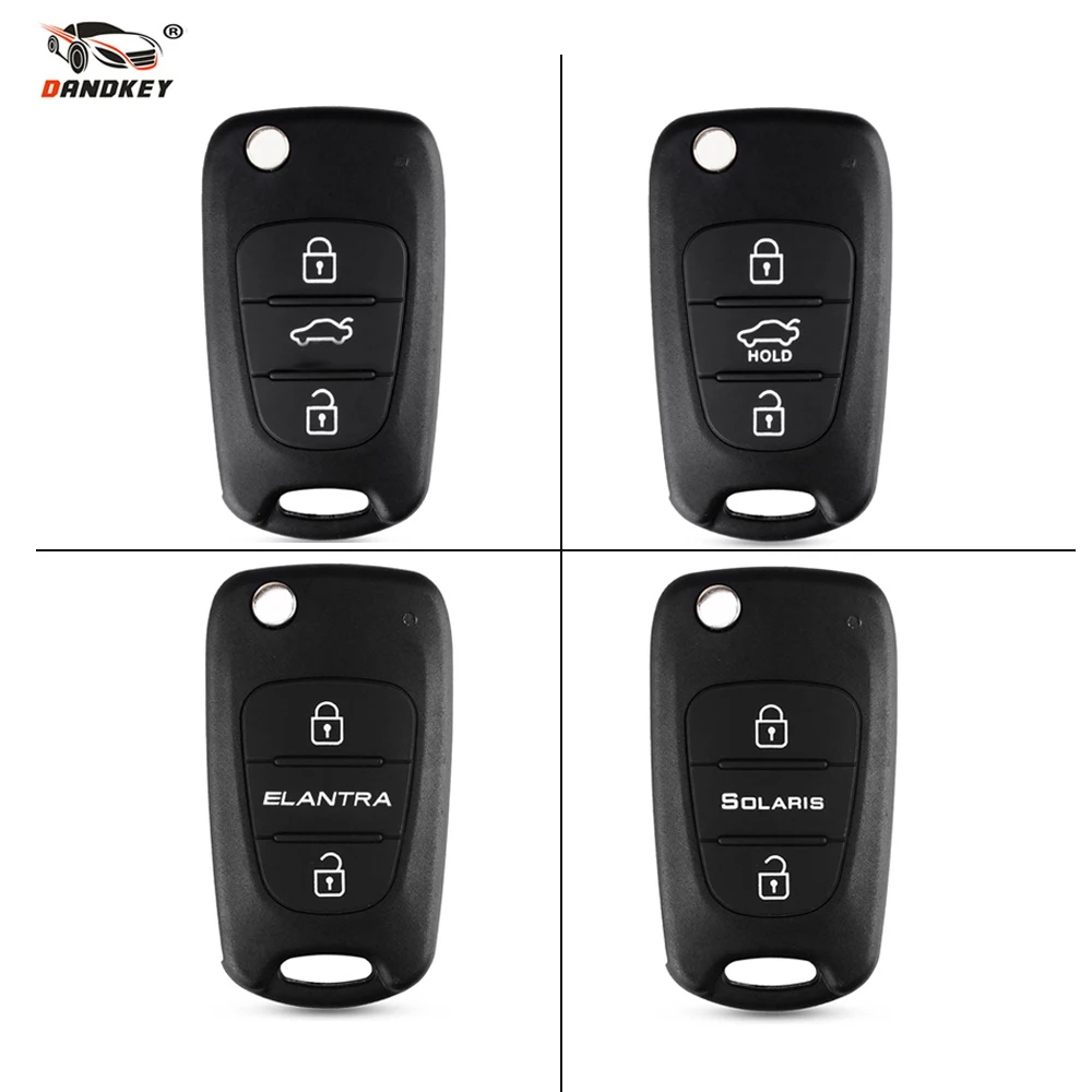 Dandkey необработанное лезвие 3 кнопки дистанционный ключ для HYUNDAI I30 IX35 Kia K2 K5