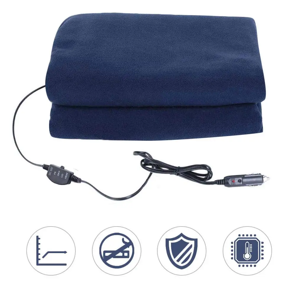 

12v Car Travel Heating Blanket 3 Levels Position Control Room Car Heating Blanket Suitable For Cold Weather Travel Long-Distance