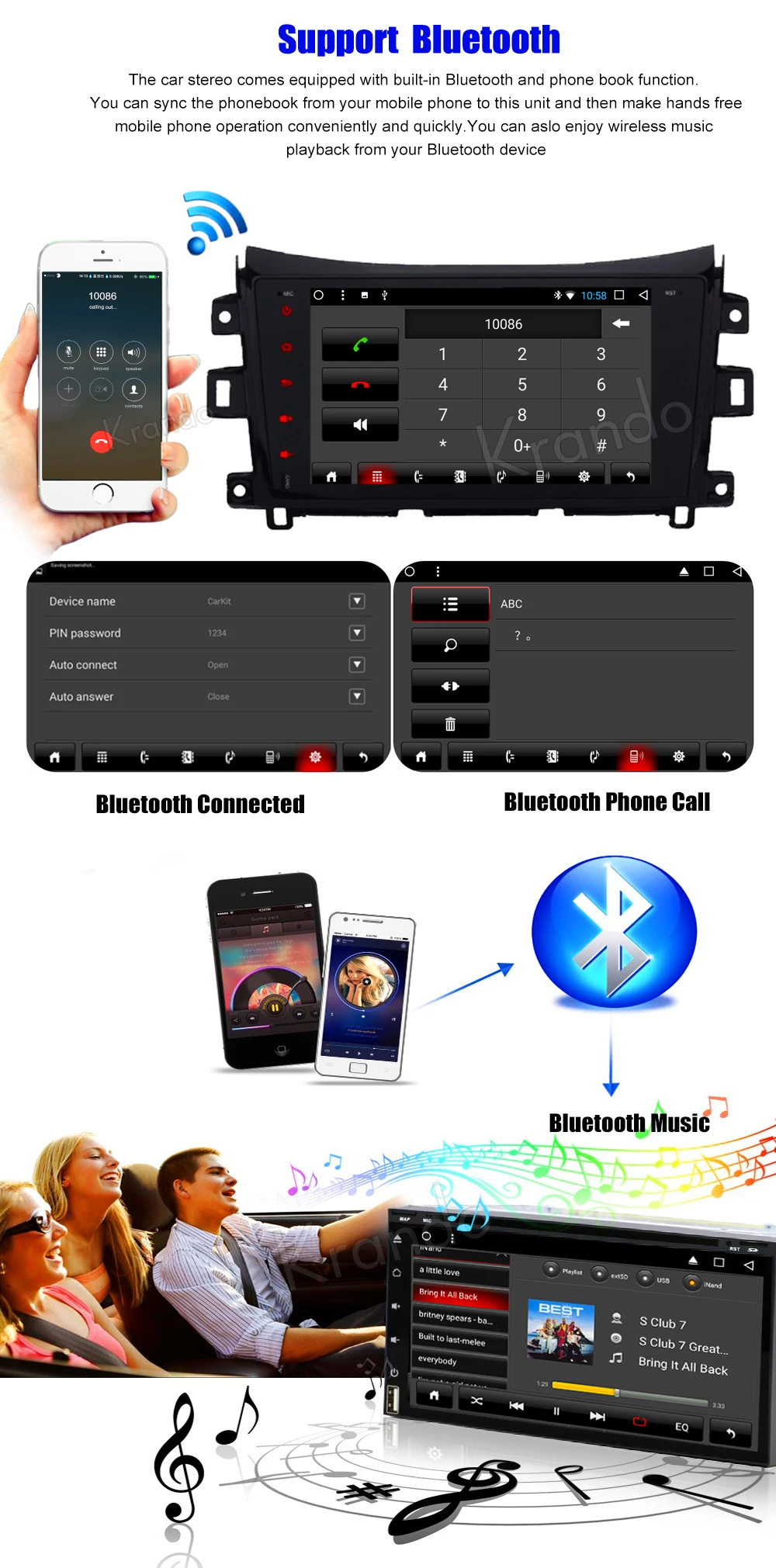 Krando Android 8 1 9 &quotIPS сенсорный экран Автомобильная навигационная система для Nissan