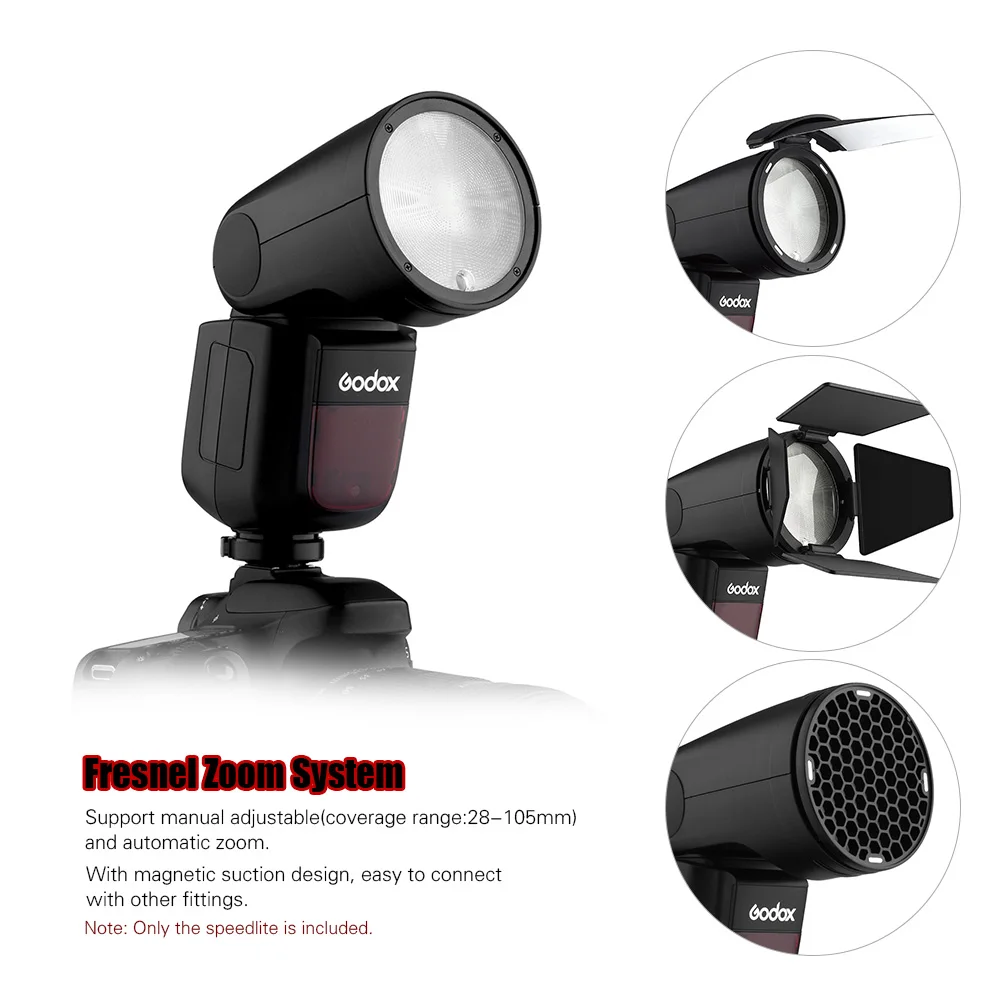 Godox V1N вспышка для камеры Speedlite Беспроводная 2 4G Nikon D5300 D750 D850 D7100 Z7 камера свадебной