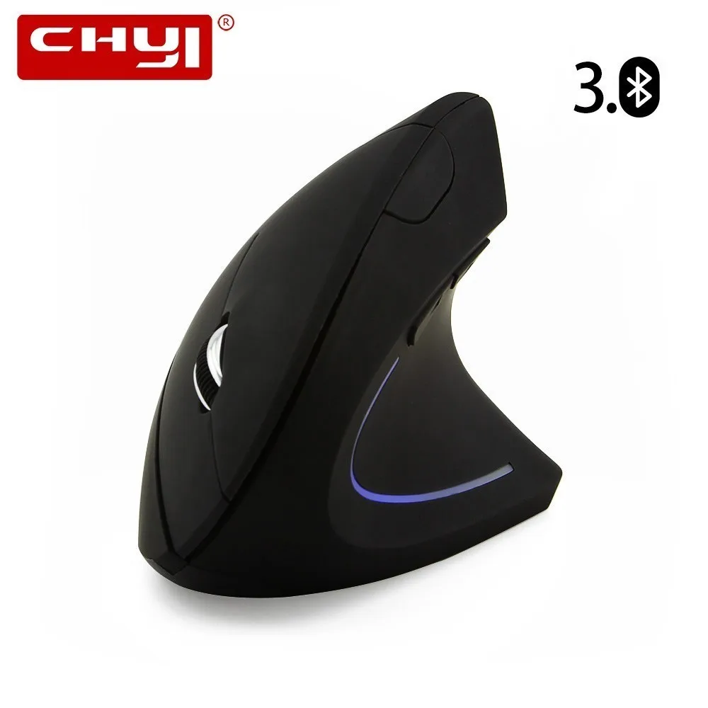 

CHYI Ergonomic Vertical Wireless Bluetooth Mouse 1600 DPI Optical Gaming Mouse BT3.0 Office Mice With Mouse Pad For Laptop PC