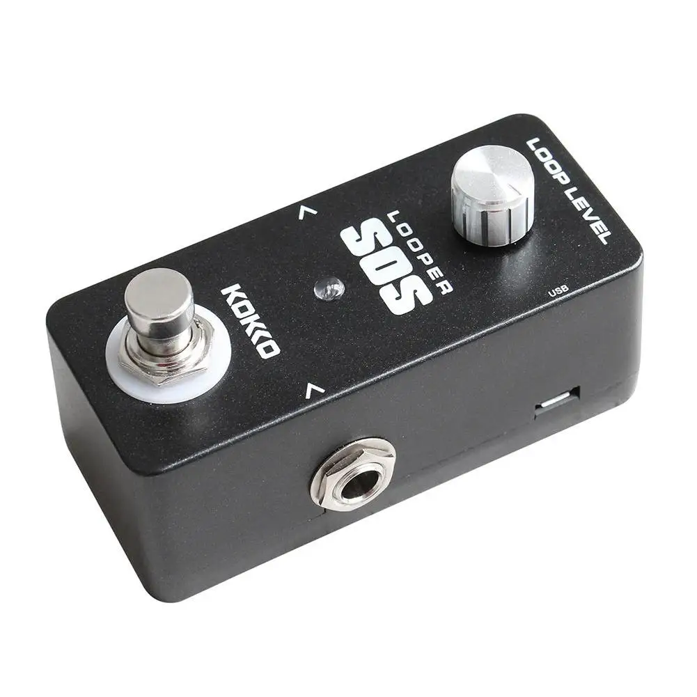 KOKKO электрическая гитара бас эффекты педаль Looper Mini SOS гитарра эффект петля с USB