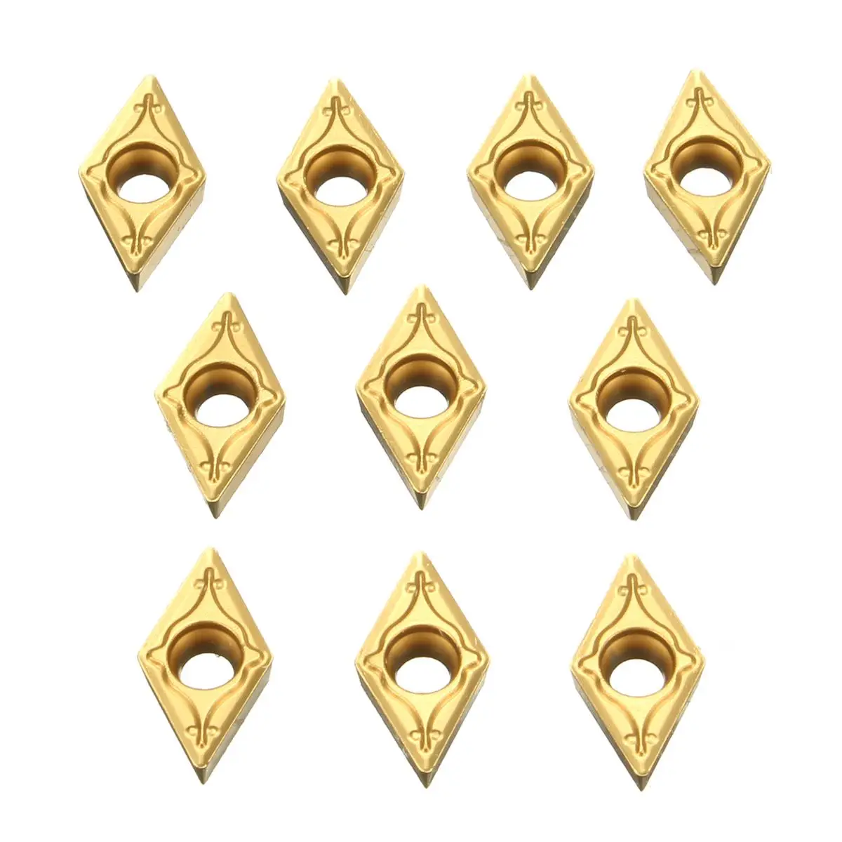 10 шт./кор. DCMT 0702 твердосплавные вставки 7x7x2 мм для стали CNC Semi Finishing Gold|Токарный