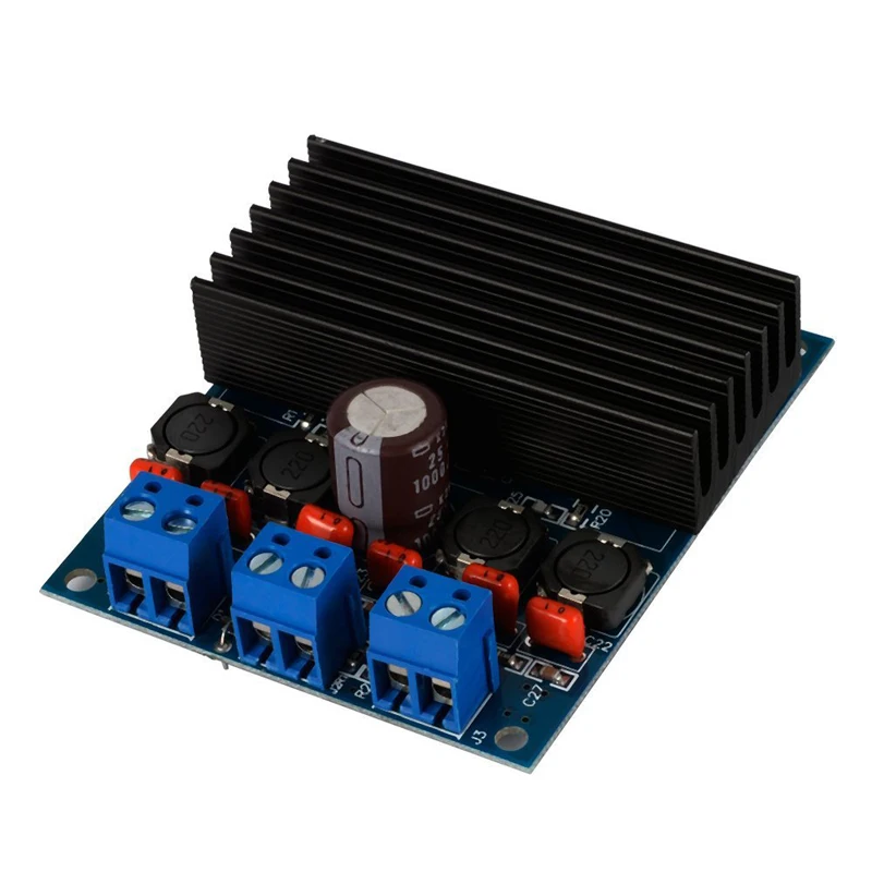 Высокомощная плата цифрового усилителя TDA7492 класса D 2x50 Вт Плата с радиатором