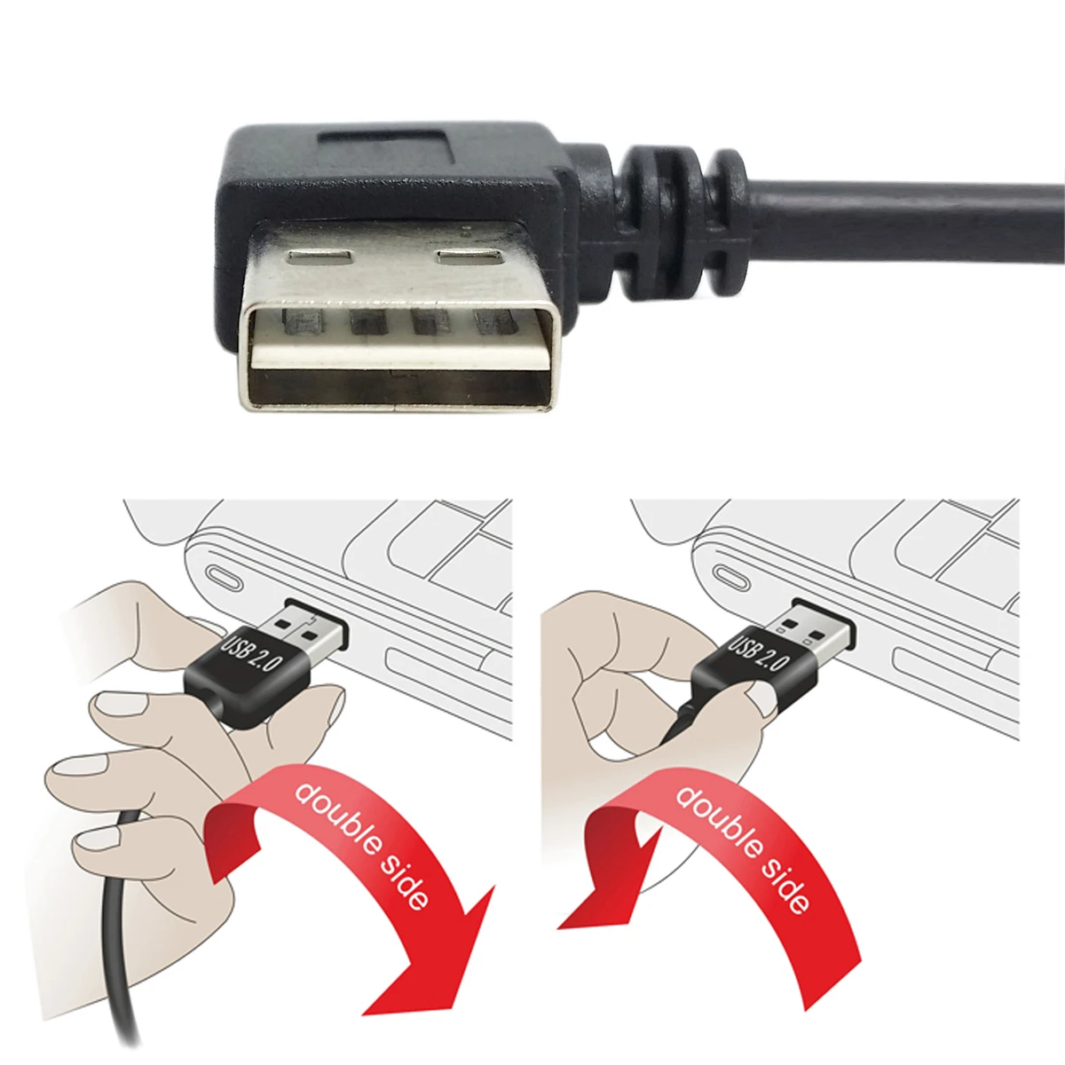 Chenyang Реверсивный дизайн USB 3 0 1 Тип C штекер до 90 градусов левый правый угловой A Мужской кабель для передачи