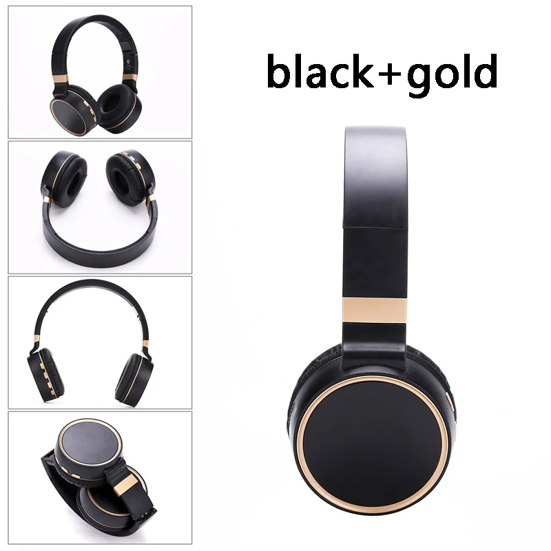 Беспроводной наушники Bluetooth с микрофоном Поддержка TF карты FM радио бас гарнитура