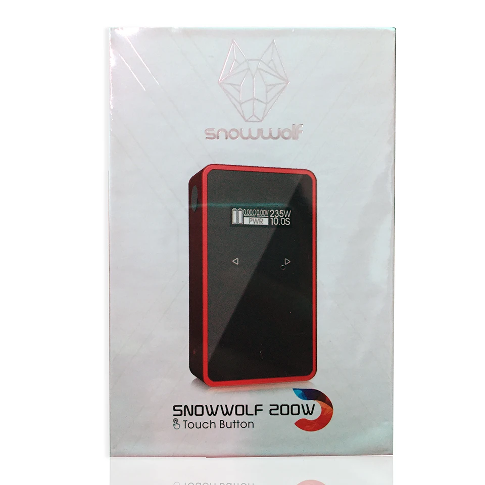 Новейший оригинальный бокс мод Snowwolf 200w c подходит для аккумулятора 18650 Touch Sreen Vape Box