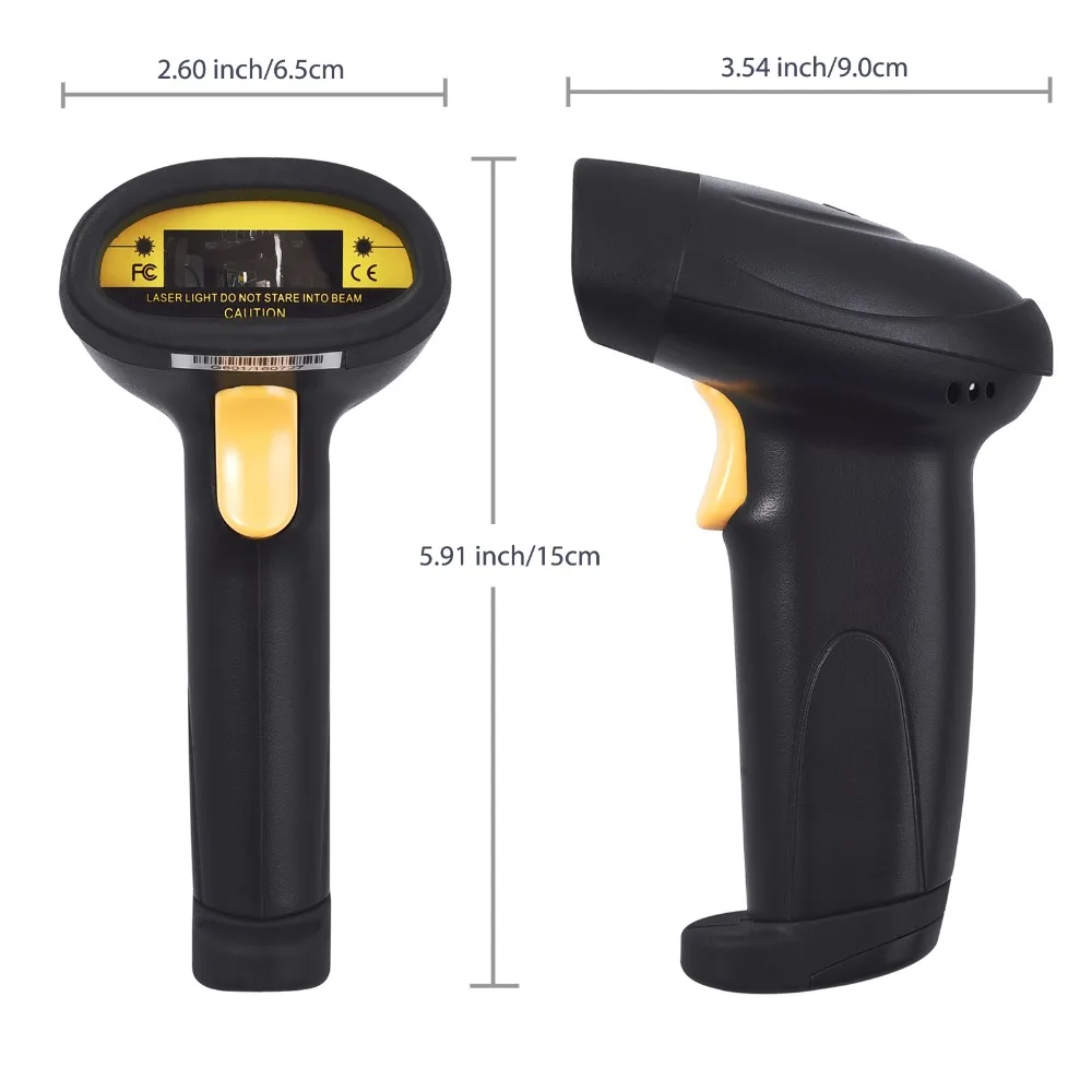ESYNiC USB долгое сканирование ручной автоматический POS лазерный сканер штрих кода с