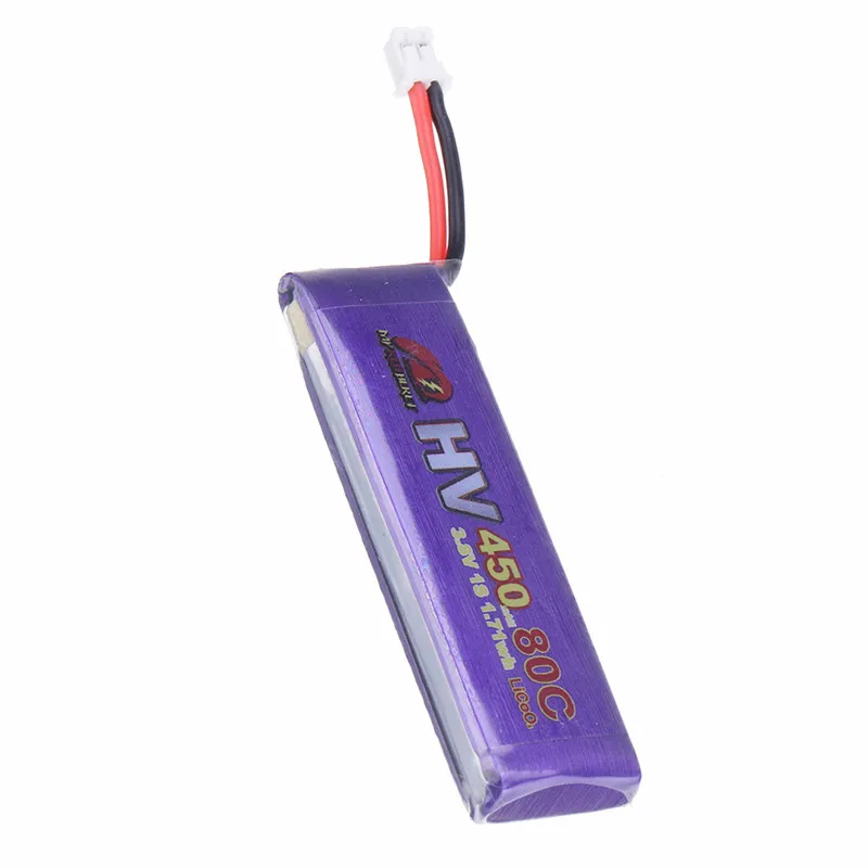 1/4 шт My красный берет 3 8 V 450 mAh 80C 1 S HV 4 35 Lipo Батарея PH2.0 разъем для Emax Tinyhawk Крытый