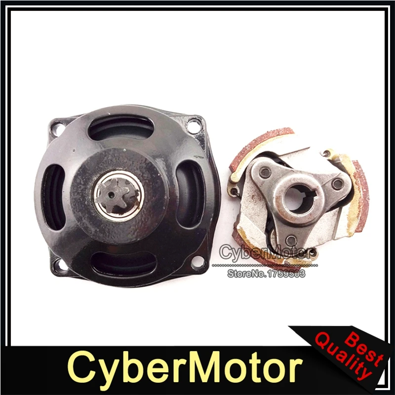 25H 6 Tooth Drum Gear Box With Clutch Pad For 2 Stroke 47cc 49cc Engine Chinese Minimoto Pocket Kids Quad ATV Dirt Bike |