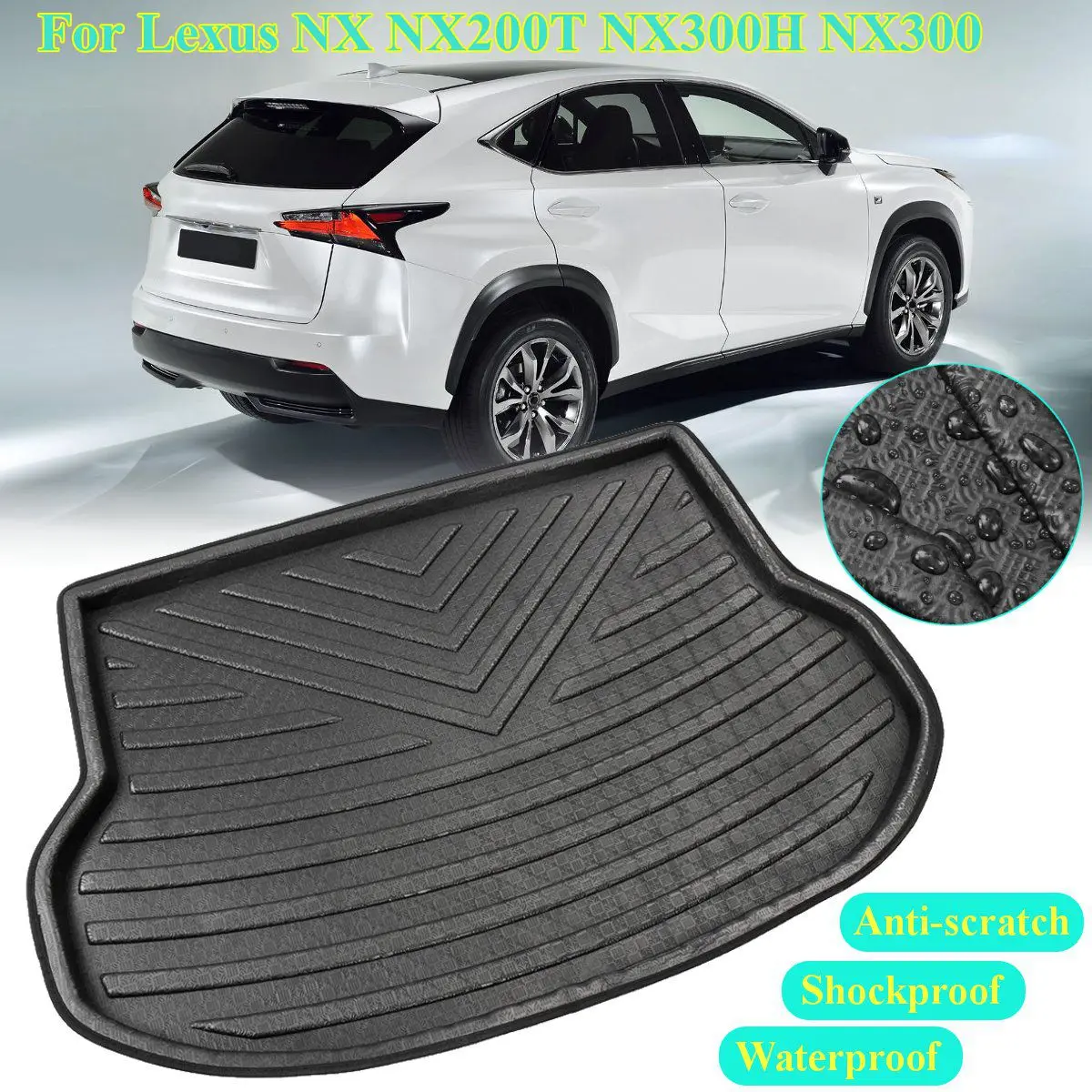 Аксессуары подкладка для багажника Lexus NX NX200T NX300H NX300 2015 2016 2017 2018 коврик напольный