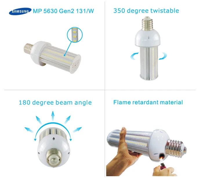 10pcs/lot LED Street Light E27 E40 35w Corn IP64 waterproof garden lamp led wall light AC85-277V | Лампы и освещение