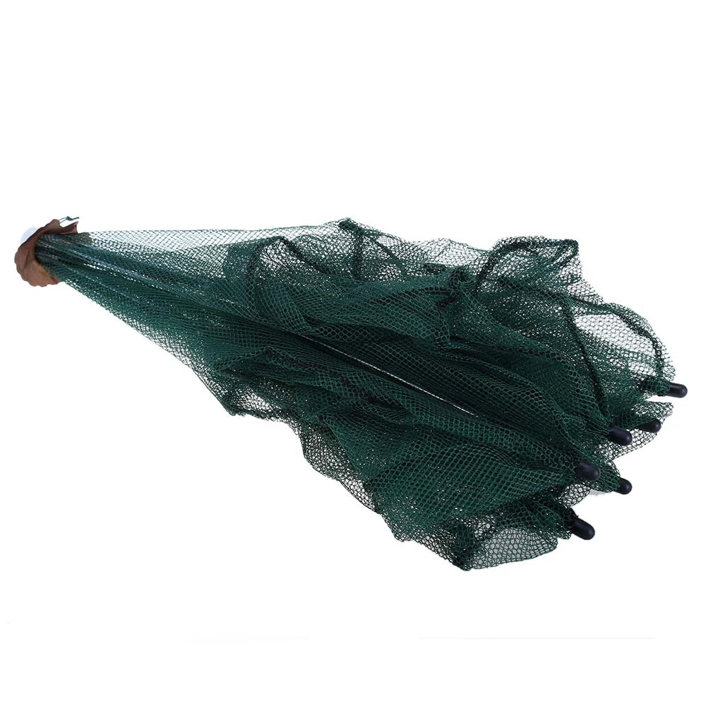 Folded Fishing Net Fish Shrimp Minnow Crab Baits Cast Mesh Trap | Спорт и развлечения