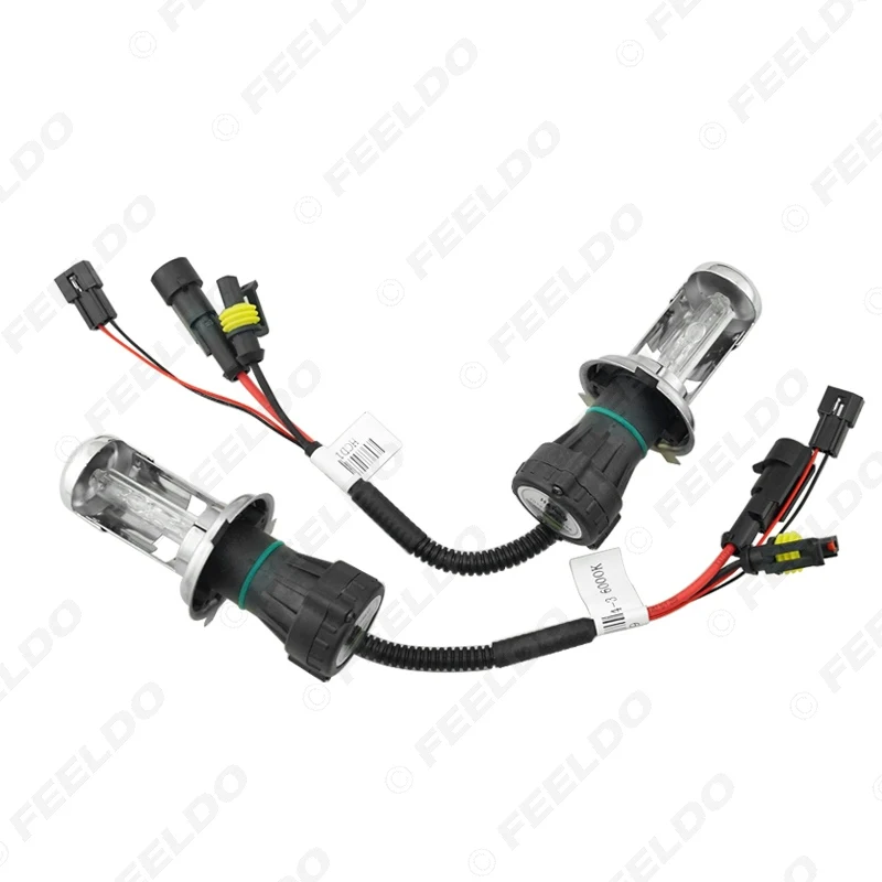 FEELDO 1 комплект автомобильных фар AC 12V 55W H4 HID ксеноновая лампа Hi/Lo луч Биксеноновая