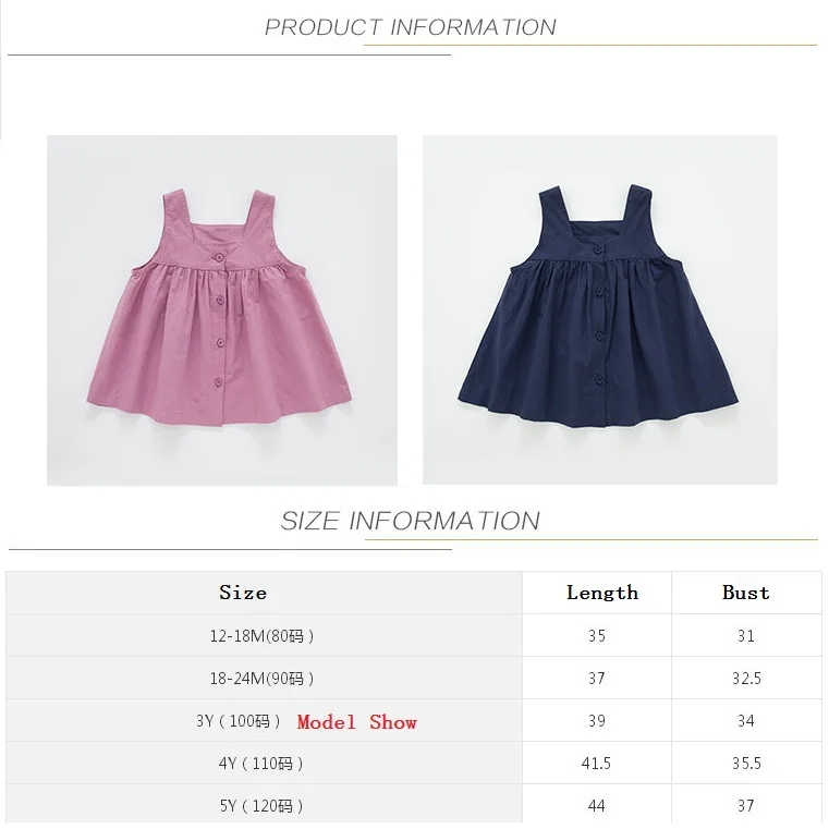 Baby Girl Sleeveless Dress Children Spring Cotton Linen Vintage Loose Shirt Dresses Quality Kids Blouse Summer Clothes | Мать и ребенок