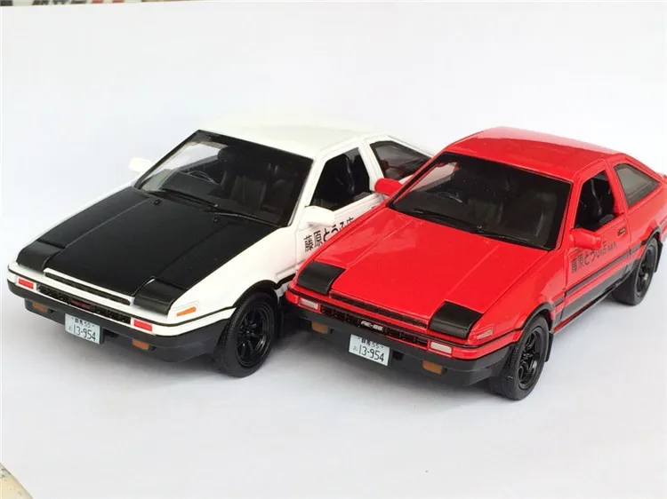 Специальный литой металлический Ретро-автомобиль AE86 из фильма с аналогичным