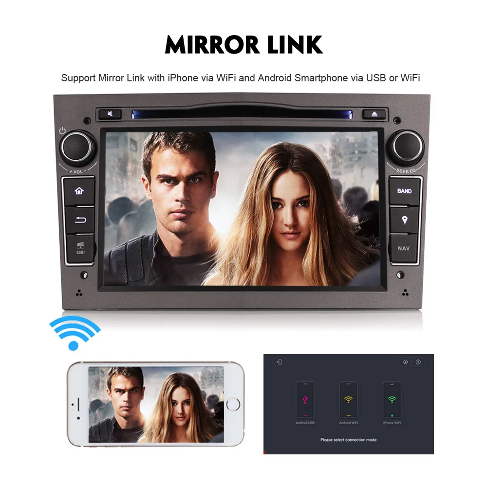 DAB + четырехъядерный Android 8 1 Авторадио WiFi 4G Радио DVD DVR OBD Автомобильный GPS