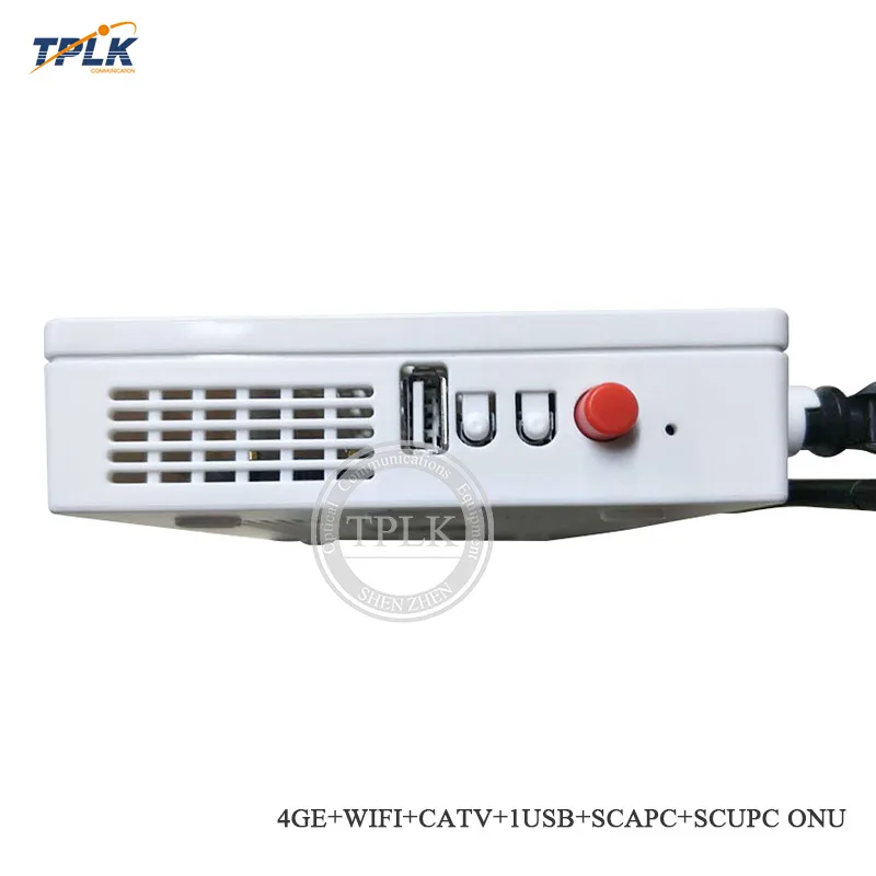 4GE + WIFI CATV 1USB SC/APC SC/UPC GPON ONT ONU с разъемом 1SC/APC и 1SC/UPC CATV|Оптоволоконное оборудование| |