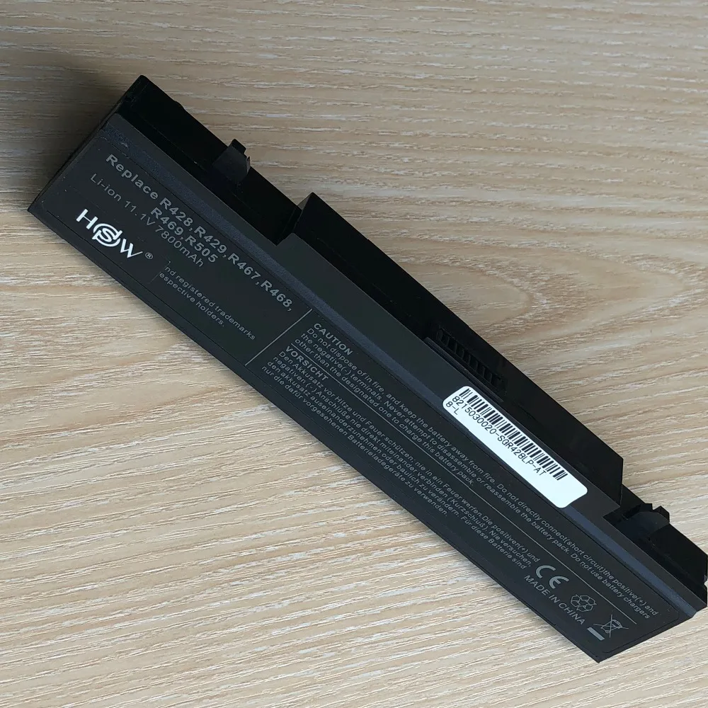 Аккумулятор для ноутбука 7800 мАч SamSung AA PB9NC6B PB9NS6B PB9NC6W R428 R429 R468 NP300 NP350 RV410 RV509 R530