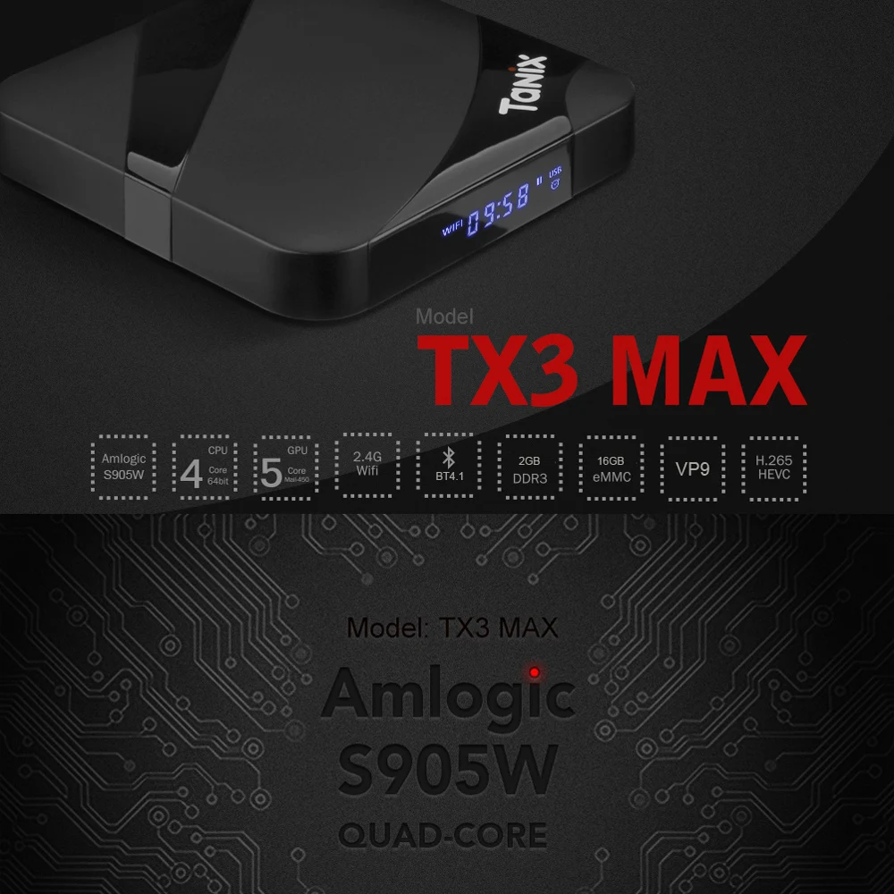 TX3 Max Смарт ТВ коробка Android 7 1 компьютерной приставки к телевизору совместимому с