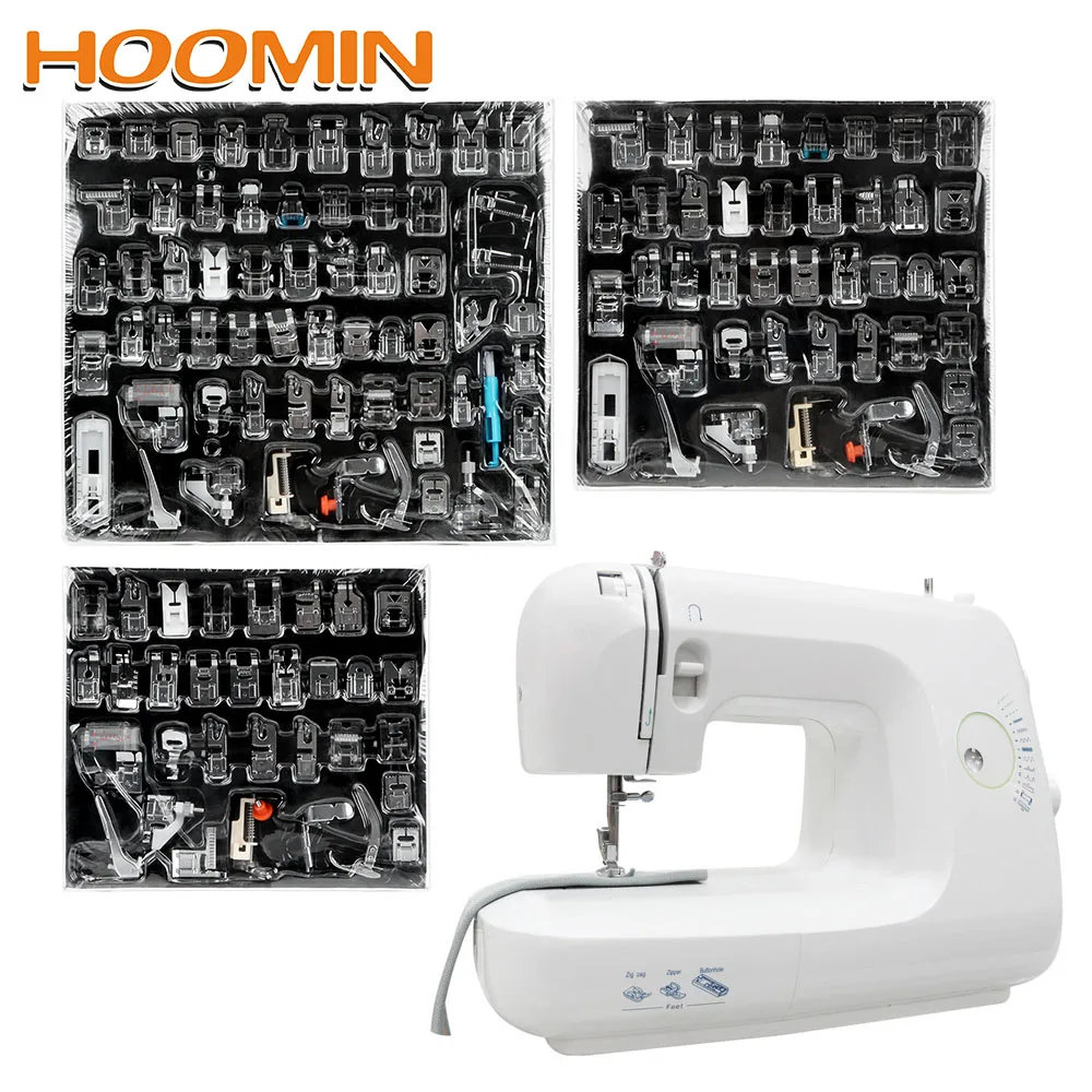 

HOOMIN 32/42/62 Pieces DIY Sewing Machine Presser Feet Sewing Machine Presser Foot For Brother Singer Janome
