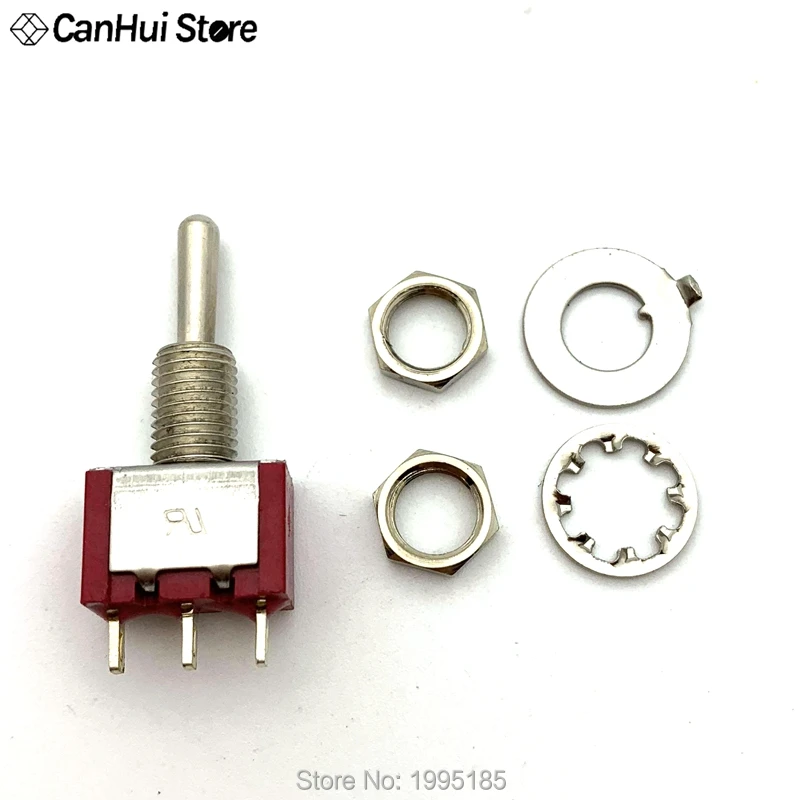 Миниатюрные тумблеры Mini 3-Pin SPDT ON-OFF-ON 2A 250VAC 5A 125vac 10 шт. миниатюрные переключатели