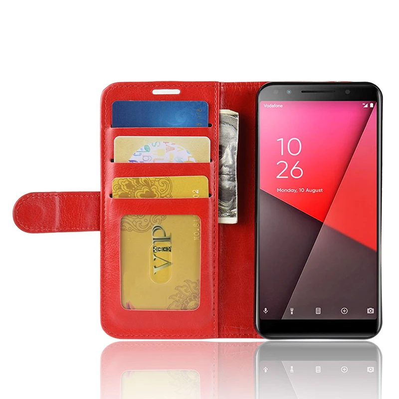 Ocolor для Vodafone Smart N9 Lite кожаный чехол флип PU Чехол держатель кредитной карты кошелек