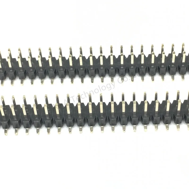 2 шт. позолоченный шаг 54 мм 2x40 Pin 80 двухрядный SMT SMD штыревой разъем|Соединители| |