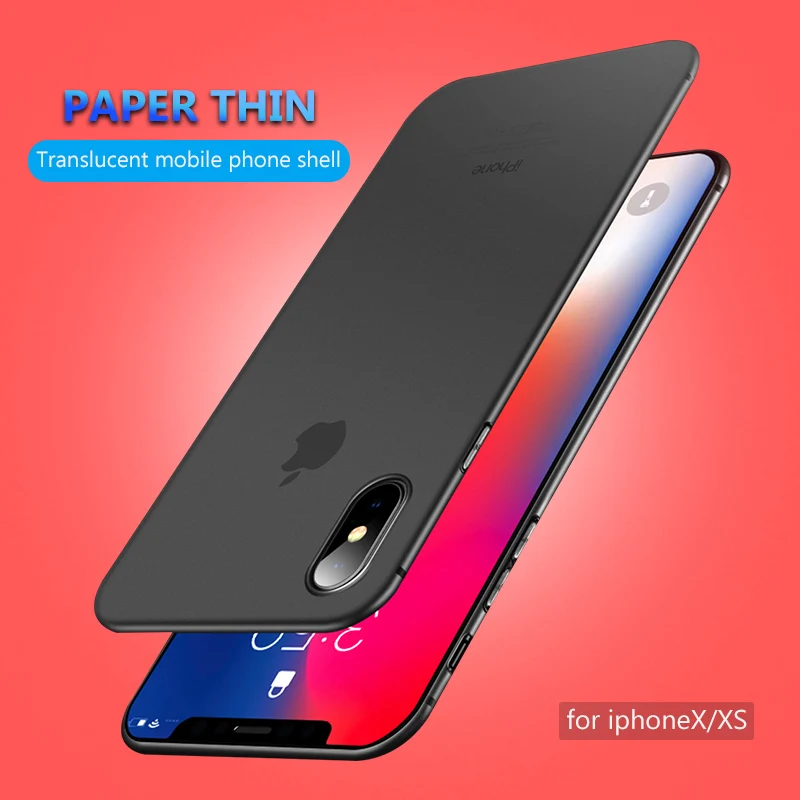 Чехол для телефона iPhone XS MAX X 7 6S 6 Plus 5 5S SE Ультра Тонкие Матовые прозрачные мягкие