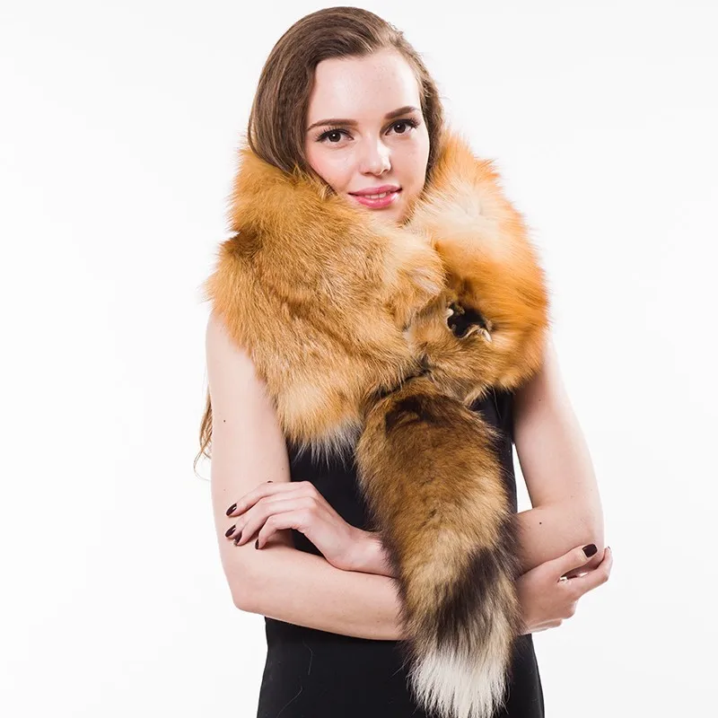

Whole Fox Scarf Men And Women Whole Fox Skin Scarf Whole Skin Leather And Fur Hair Shawl Fur Baby Lead