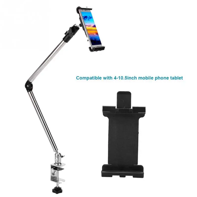 360 градусов Регулируемый сотовый телефон для настольной стойки Кронштейн зажим