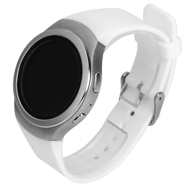 Роскошный силиконовый ремешок для часов Samsung Galaxy S2 Gear SM-R720 белый | Наручные часы