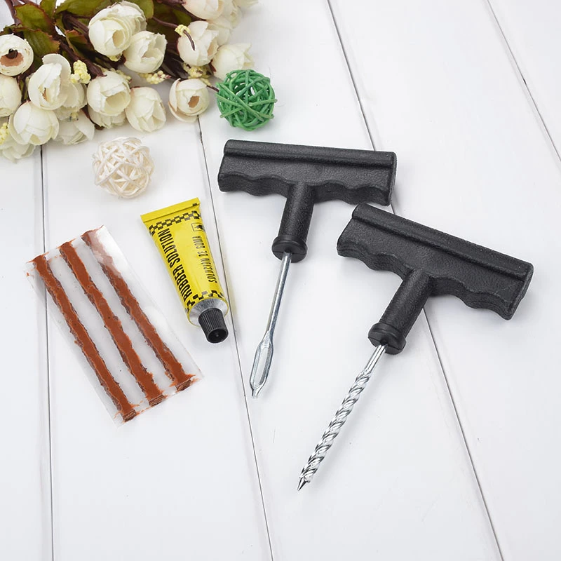 

6Pcs Car Tubeless Tire Repair Plugs Kit Rasp Needle Patch Fix Tools for Cars Trucks ATVs RVs Free Dropship Brand New