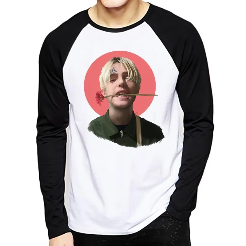 Новая Lil футболка с открытым носком Xxxtentacion Peep Hellboy Мужская Lil. и женская длинным