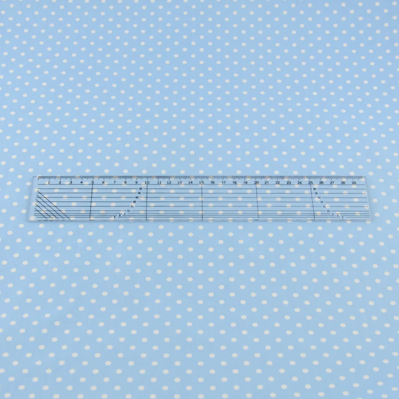 White Dots Designs Blue Sewing Dolls Decorations Bedding Scrapbooking Quilting Patchwork 100% Cotton Fabric | Дом и сад