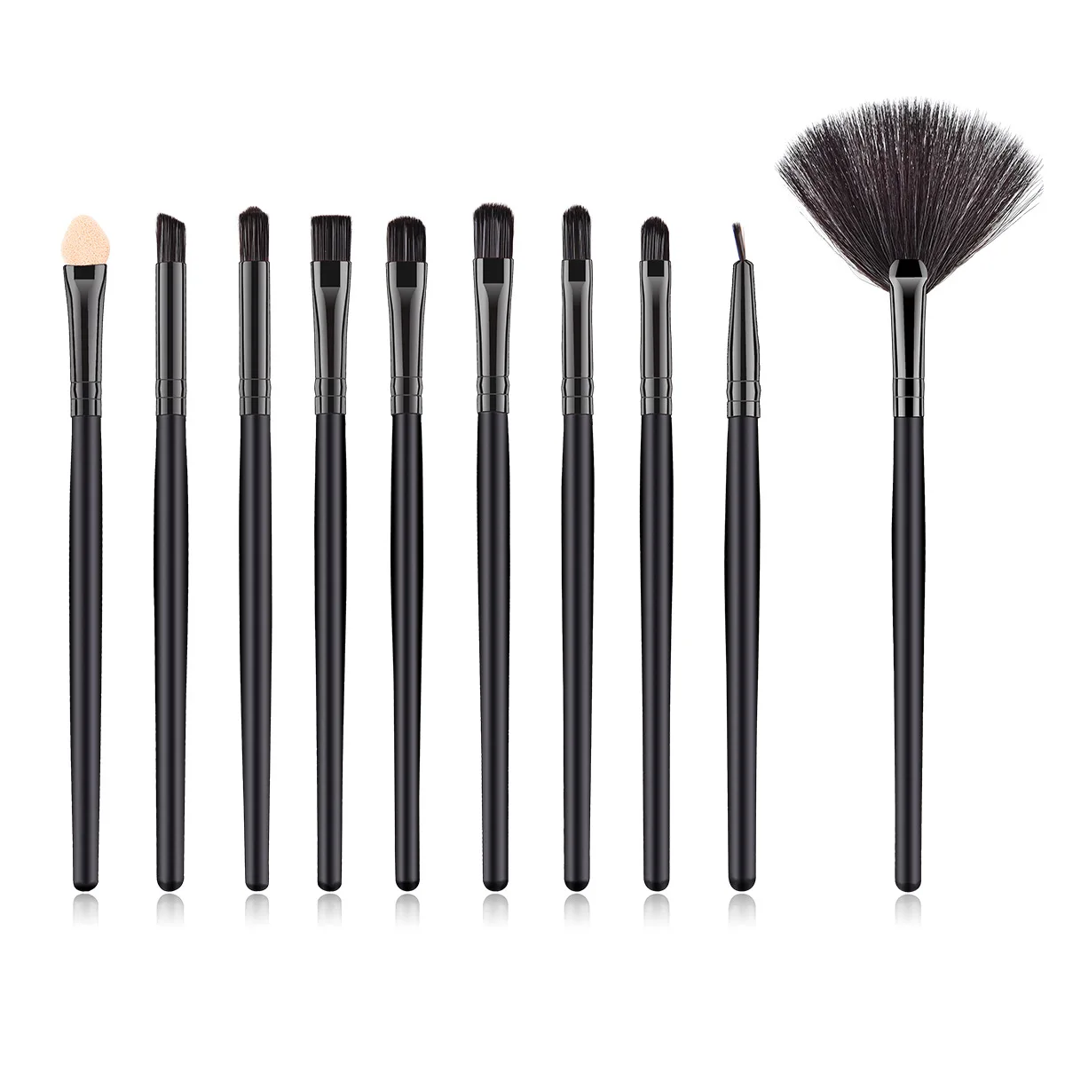 10 шт глаз набор кистей для макияжа бровей губ Тени век кисти Наборы корректор