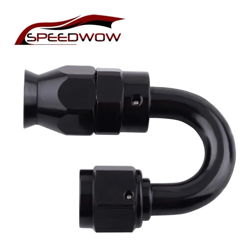 SPEEDWOW AN6 алюминий 180 градусов поворотный PTFE фитинг адаптер на гнездо конец шланга
