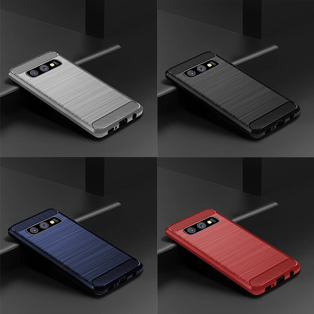 

For Samsung Galaxy S10 TPU Case Cover Shockproof Men Business Back Cover