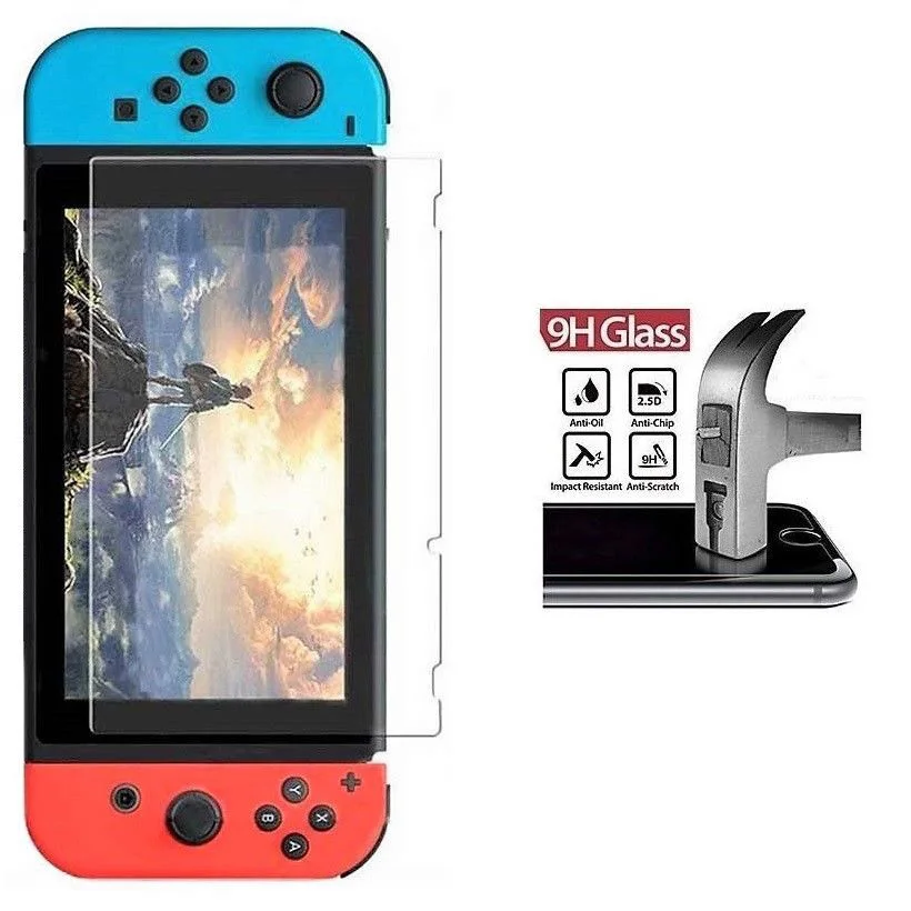 Закаленное стекло OSTENT 2 x защитная пленка для экрана консоли Nintendo Switch|Защита