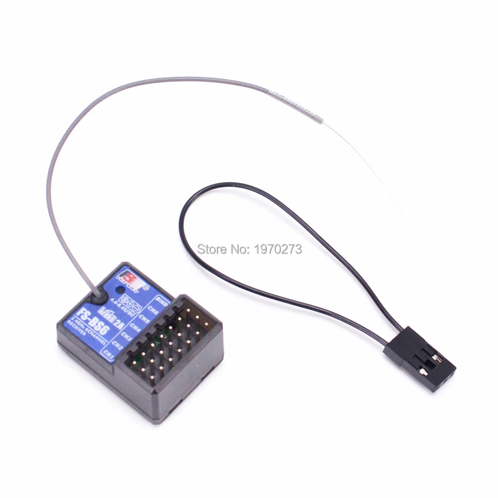 

FS-BS6 6-канальный приемник со встроенным гироскопом для Flysky FS GT5