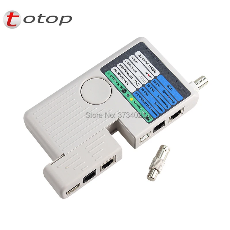 Тестер сетевых кабелей RJ-45 RJ-11 USB и BNC дистанционного Кабельный тестер для UTP STP LAN