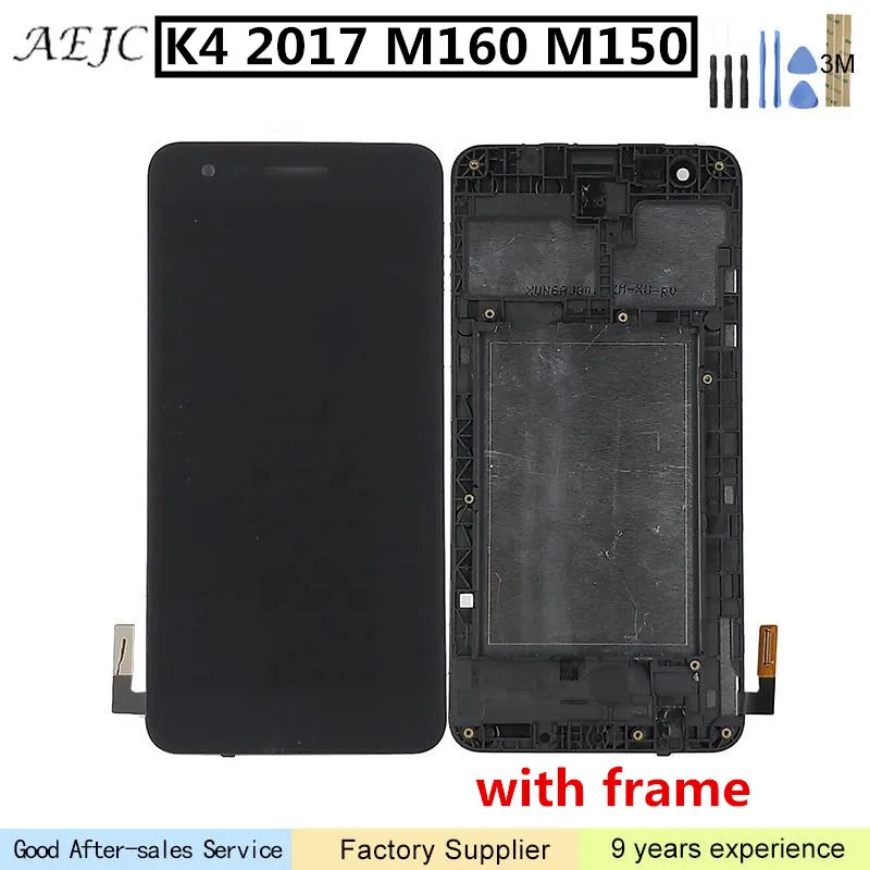 5 0 ''для LG K4 2017 M160 M150 M151 M160e ЖК экран с кодирующий преобразователь сенсорного