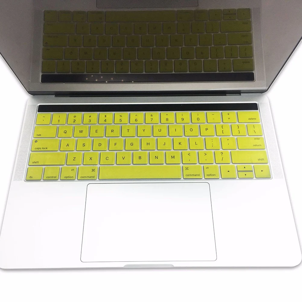 1 шт. однотонный силиконовый защитный чехол для клавиатуры MacBook Air 11 6/Retina 12 13/Retina