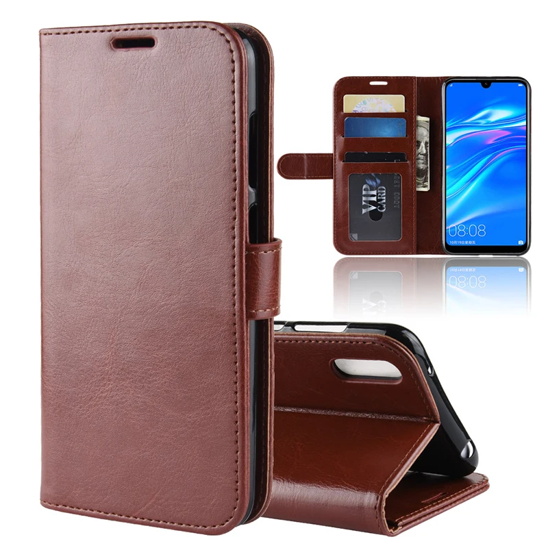 Alesser For Huawei Y7 Pro 2019 PU Luxury Leather Phone Case With Card Pocket Cover Wallet prime Enjoy 9 | Мобильные телефоны и