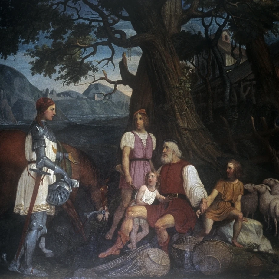 Erminia Finds The Old Shephard постер печать (18x24)|Таблички и знаки| |